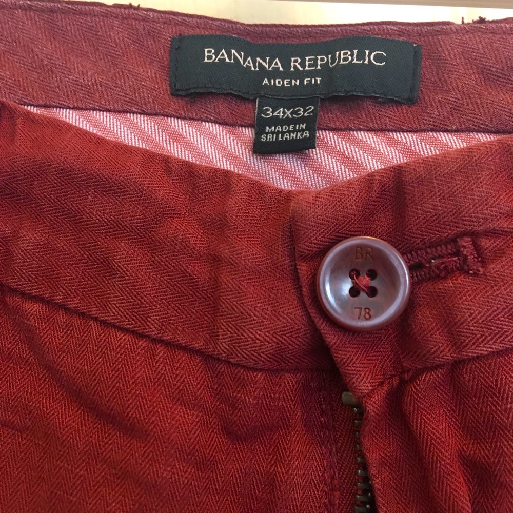Men’s linen/cotton blend pants